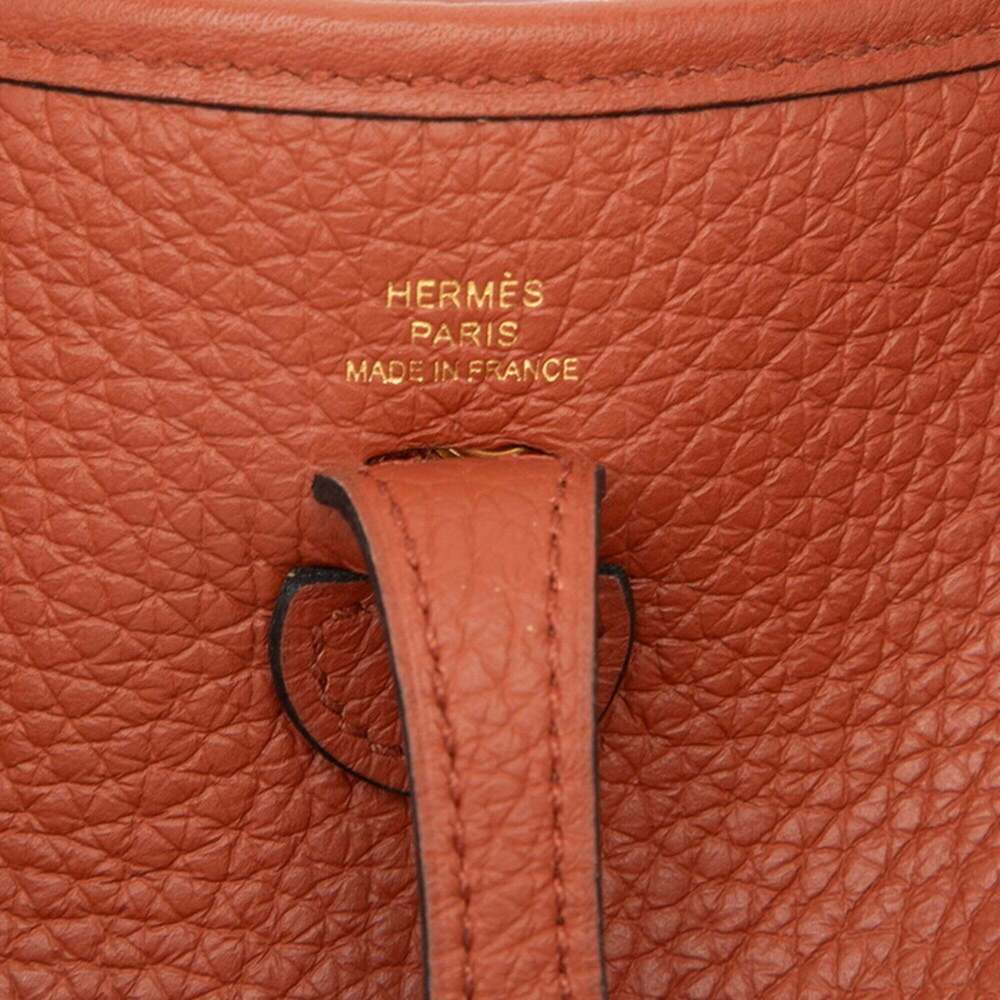 Hermes Evelyne Amazon TPM Maxi Cadreille Shoulder Bag Cuivre Brown Taurillon ... - Picture 5 of 6